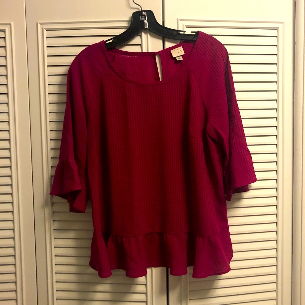 Pretty in pink blouse
